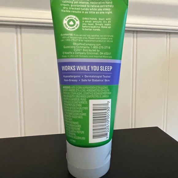 Set of 3pc O'Keeffe's WORKING HANDS NIGHT TREATMENT Cream Tubes 3oz ea BN Sealed - Picture 3 of 5